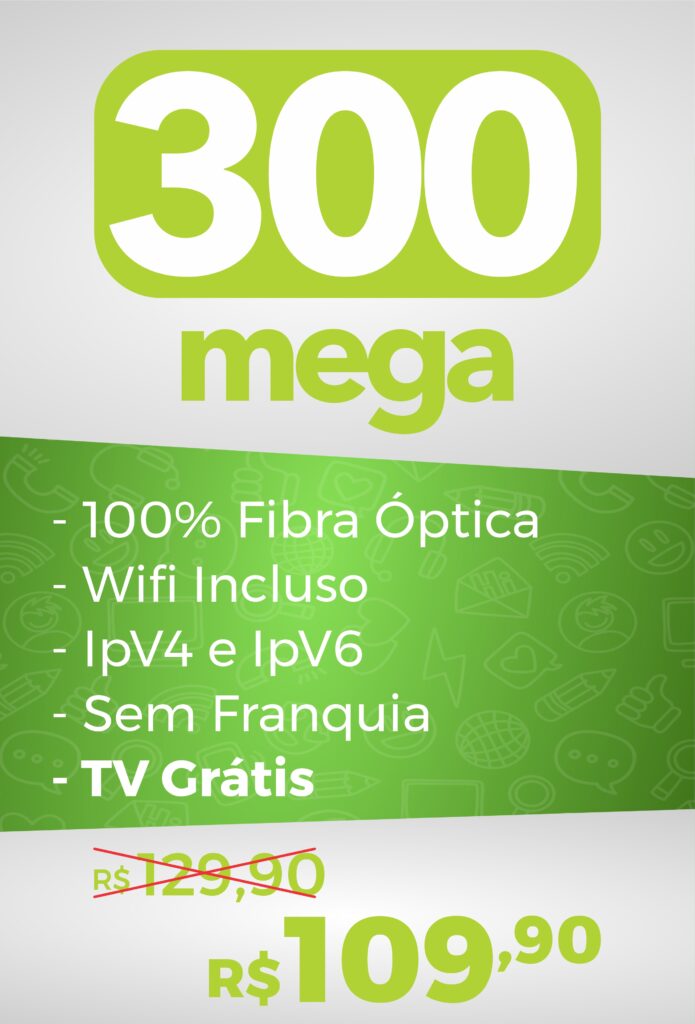 Plano de 300 Mega