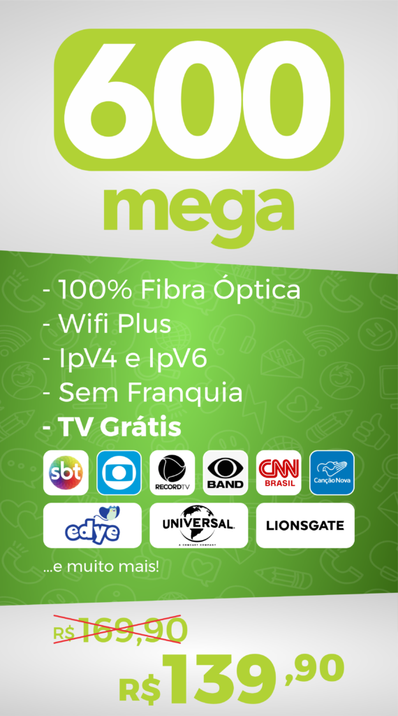 Plano de 600 Mega